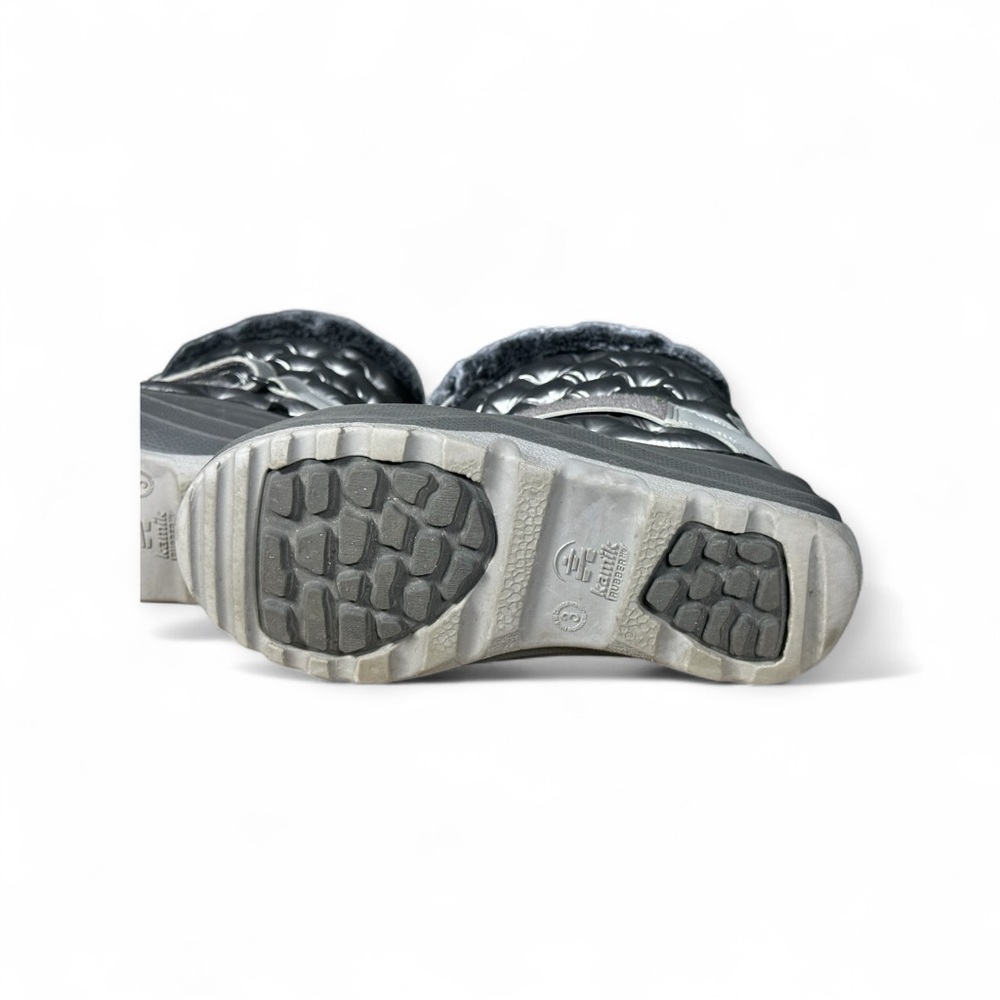 Kamik Gray Penny 3 Quilted Winter Boots with Faux Fur - Picture 6 of 6